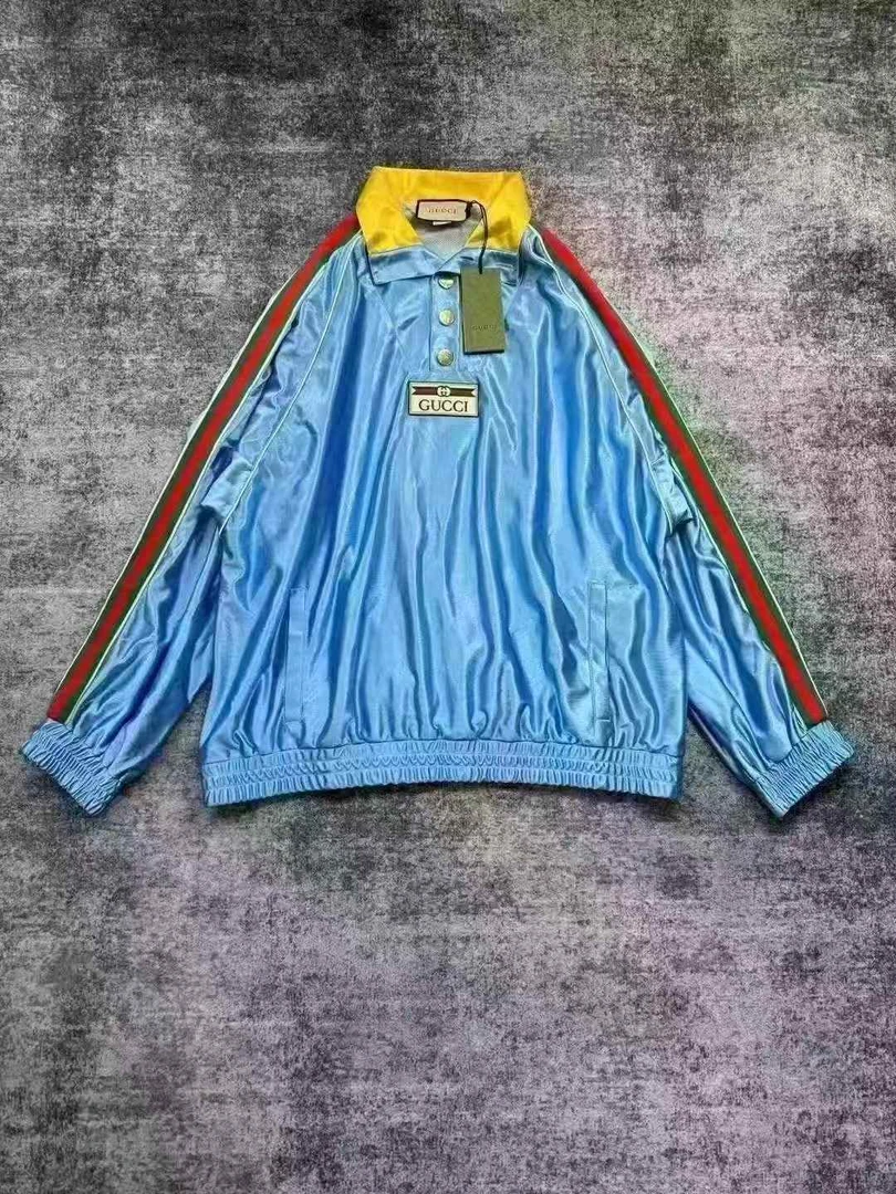 未使用 GUCCI/古驰 葡萄籽奢潮/Gucci 腰带 丝绸冲锋衣外套/xxxl