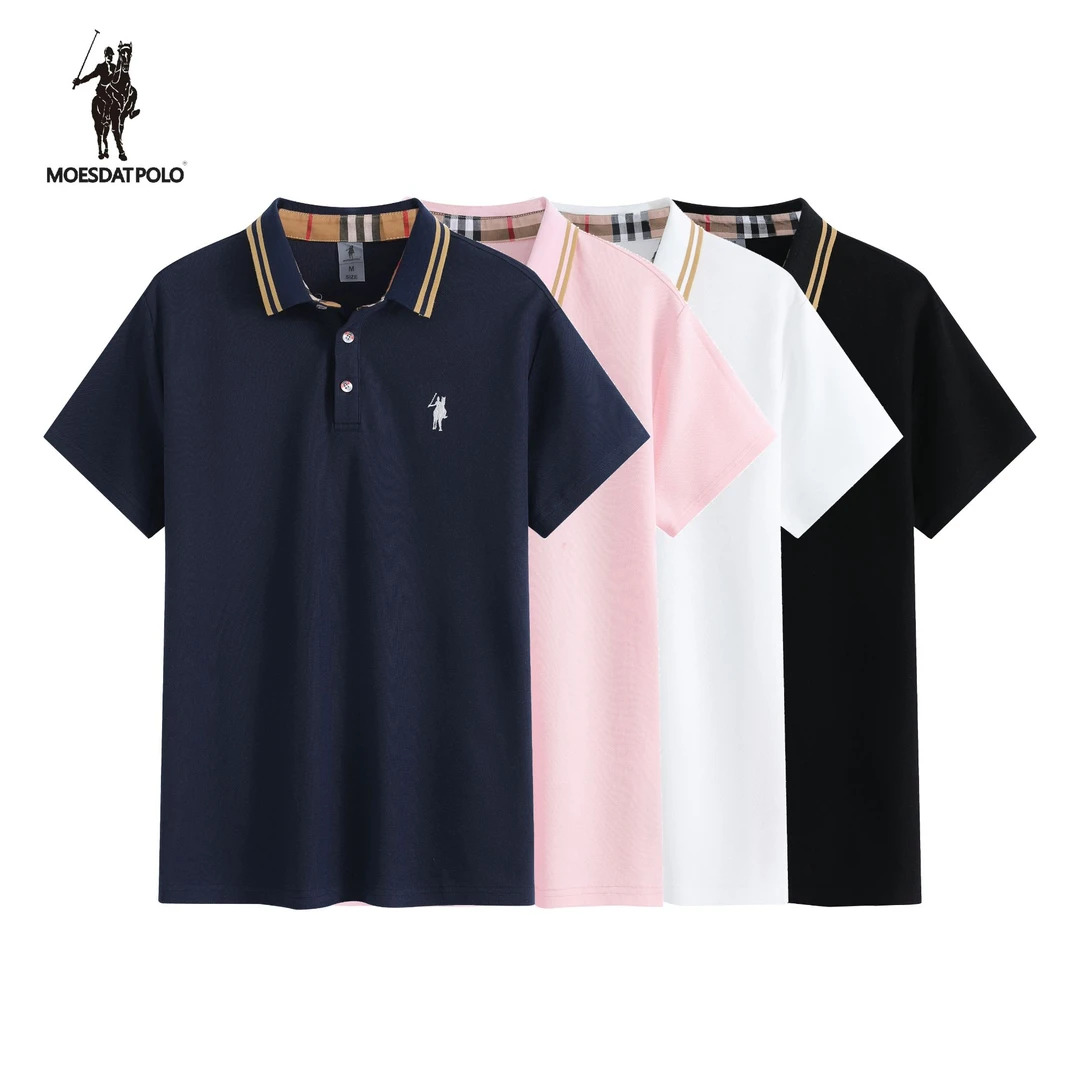 拉尔伦保罗 男款-时尚休闲透气百搭夏季翻领商务半袖情侣款polo衫