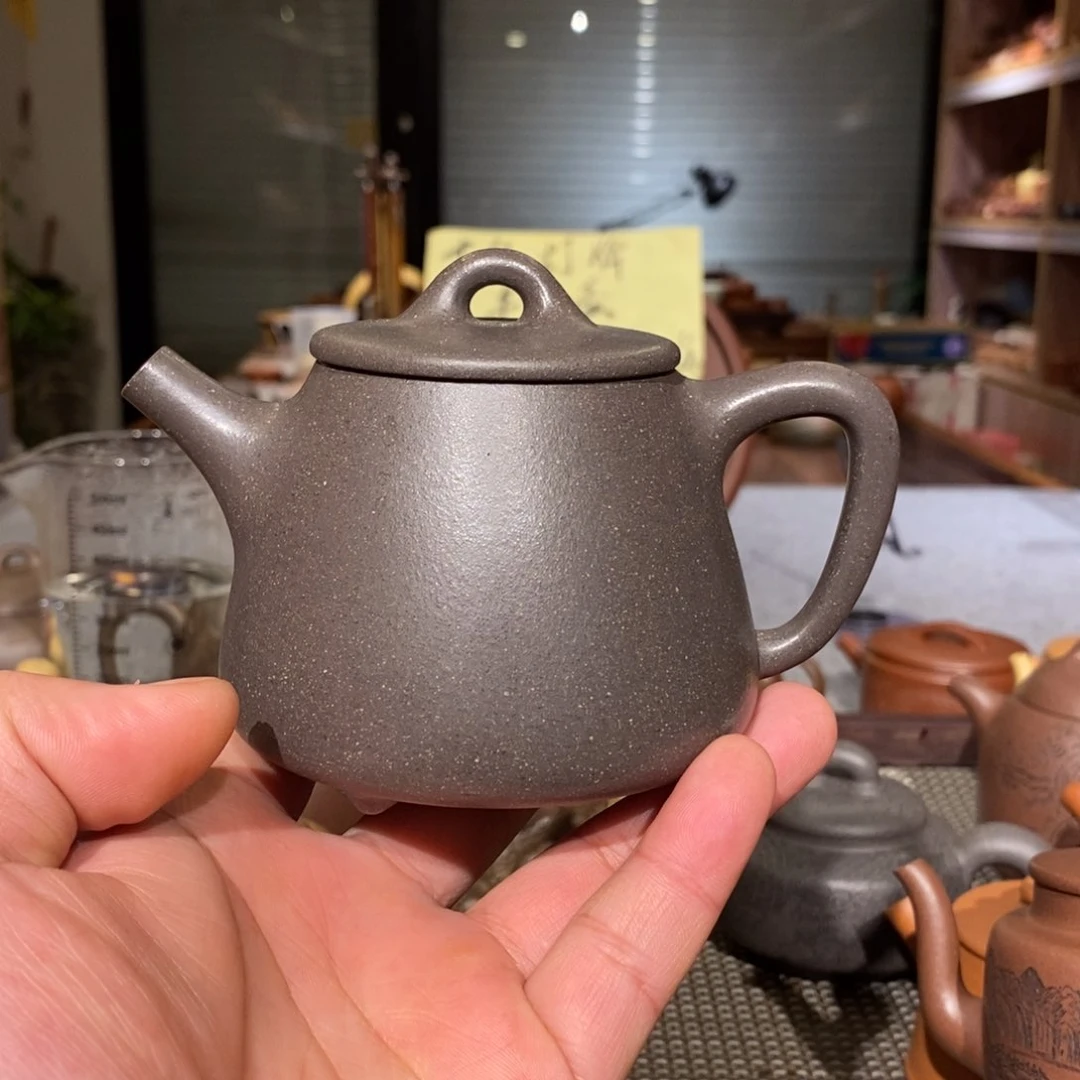 紫砂茶壶精工半手高石瓢240cc