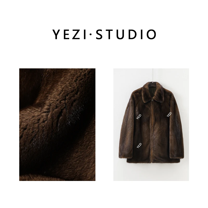 【臻宝双面雕】芬兰皇冠紫标天鹅绒整.貂两面穿水貂皮草25431029