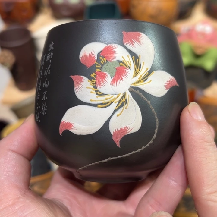 茶杯紫砂宜兴紫砂主人杯