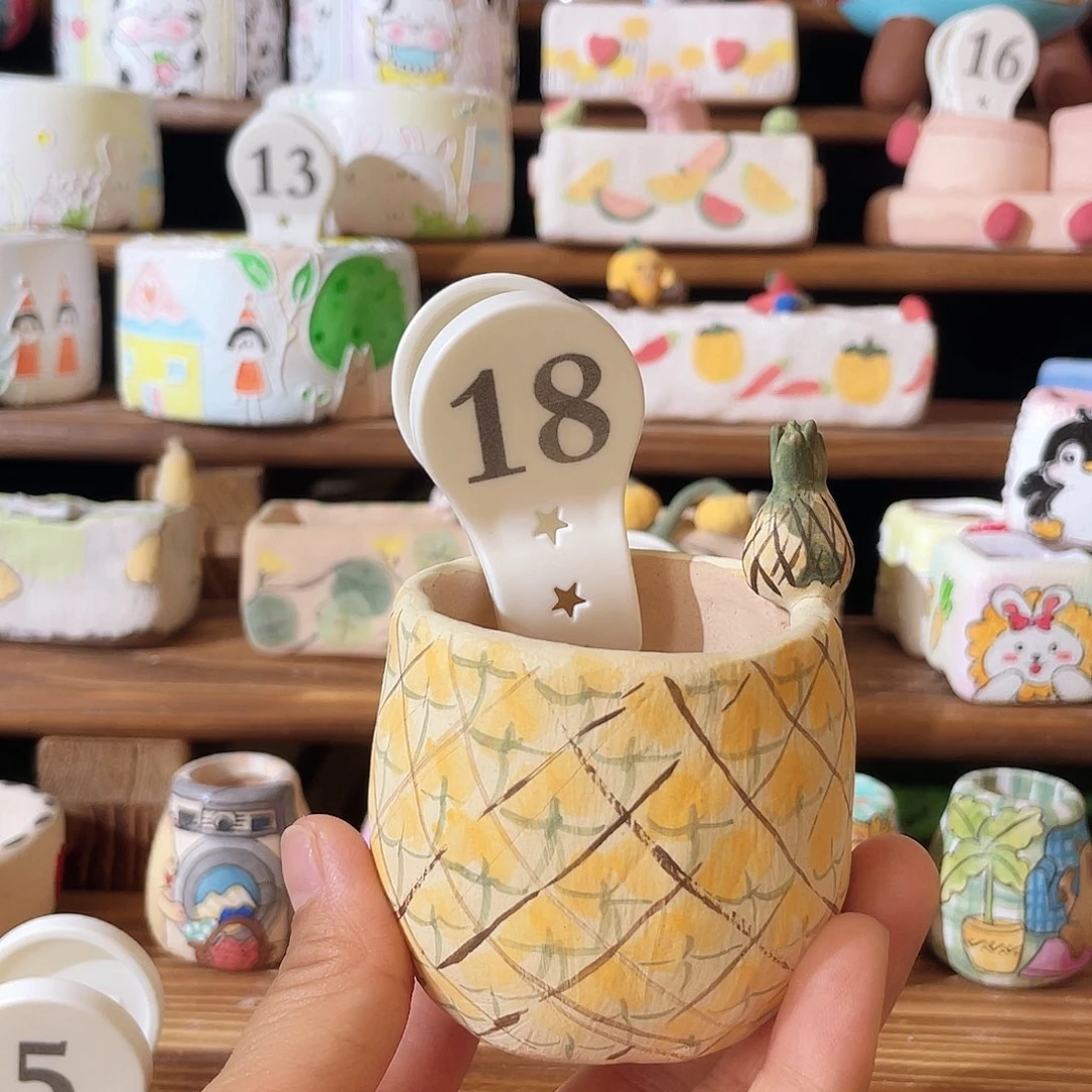 18……手工手绘花盆