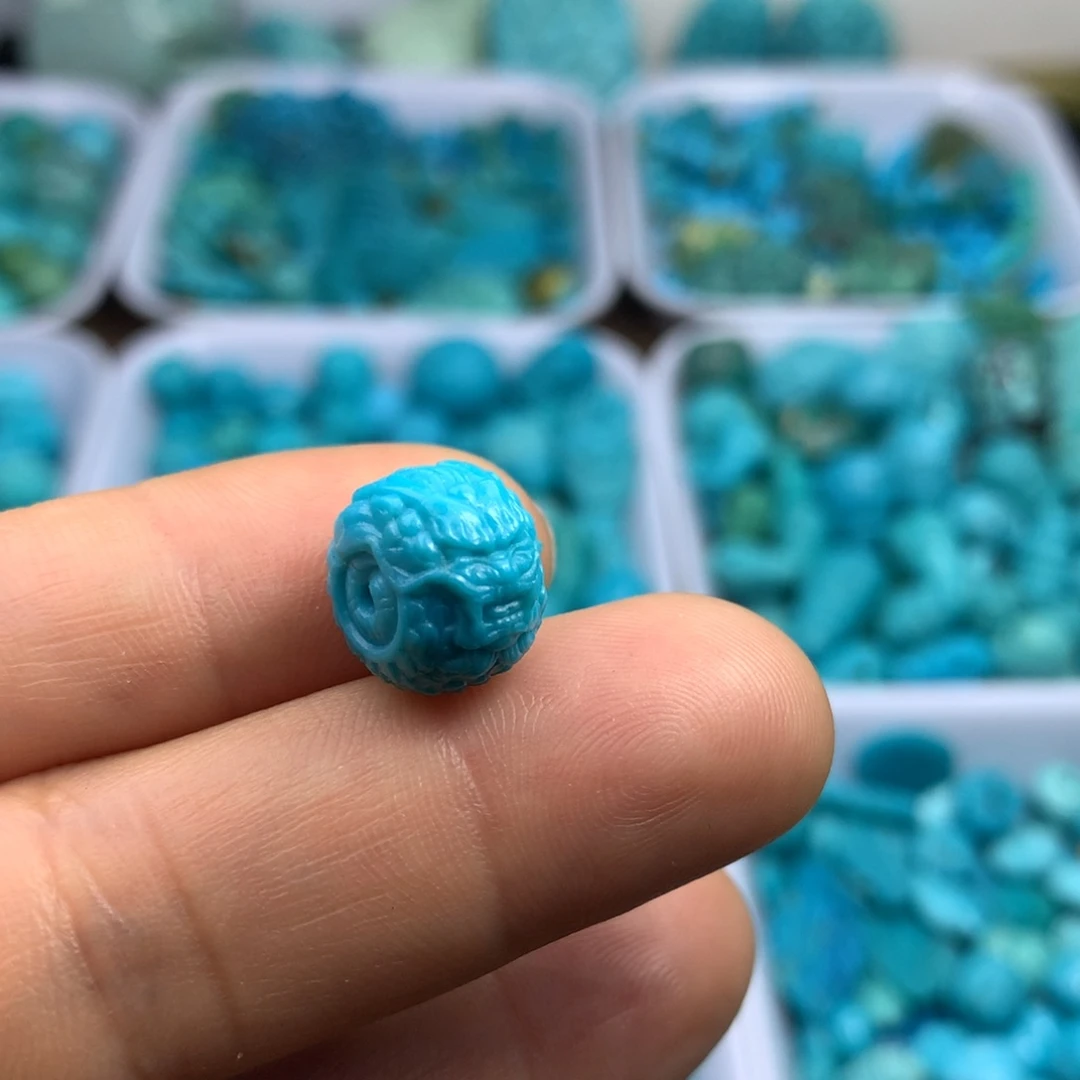 绿松石未镶嵌吊坠(不含链)12×10