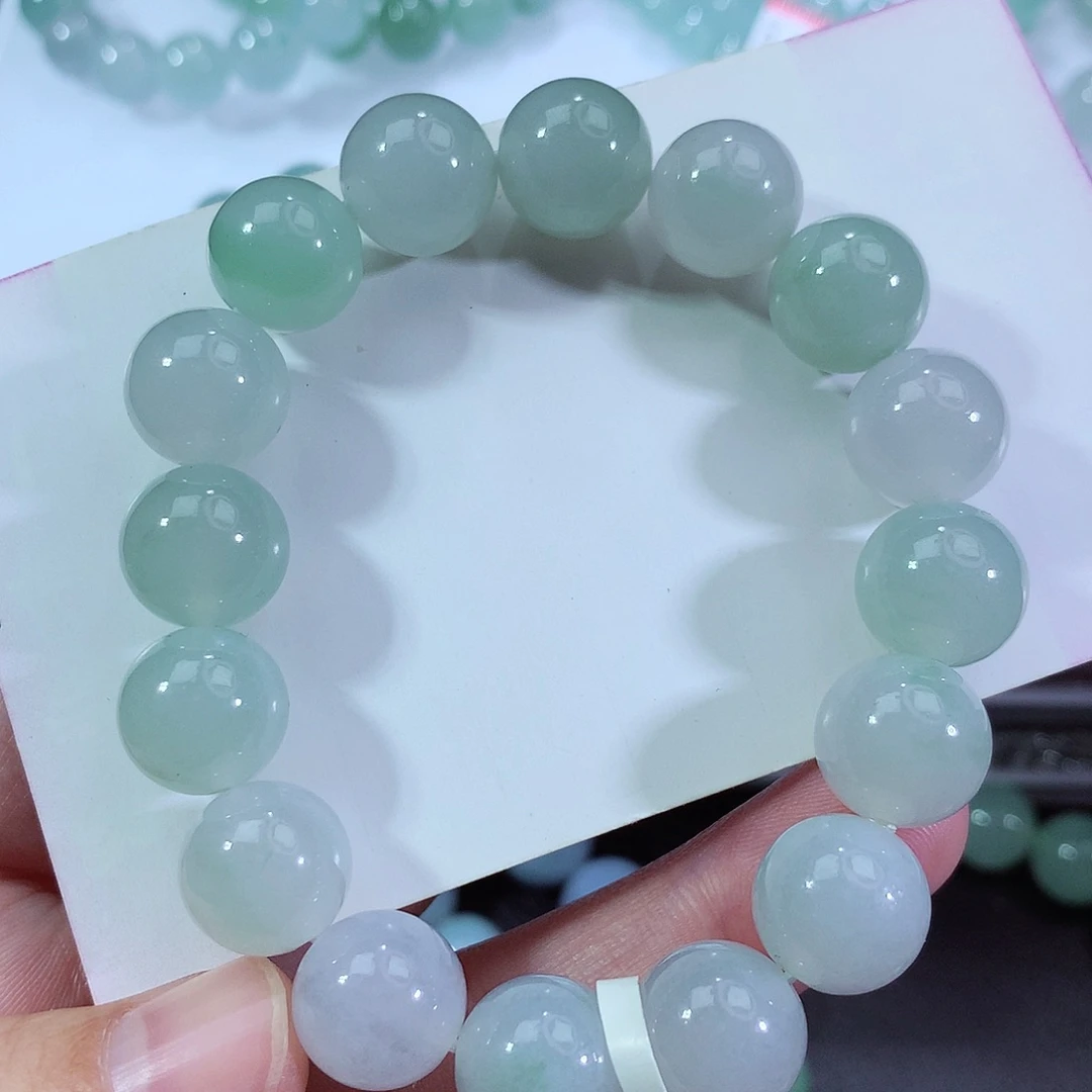 翡翠手链未镶嵌卡12.7