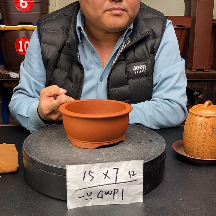 紫砂花盆货号一只GWP1