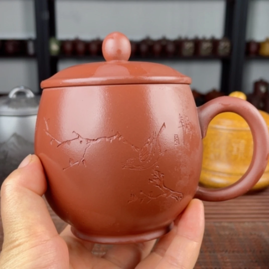 【闪购商品】茶杯紫砂宜兴原矿紫砂盖杯微瑕
