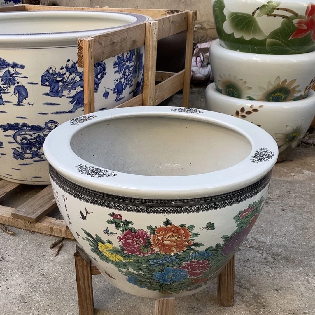 景德镇陶瓷鱼缸景德镇陶瓷鱼缸