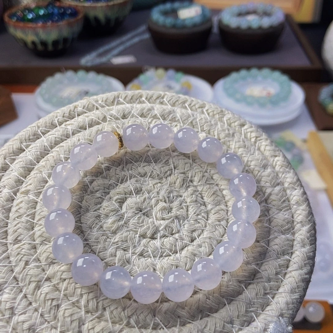 定制翡翠未镶嵌翡翠手串卡9.3