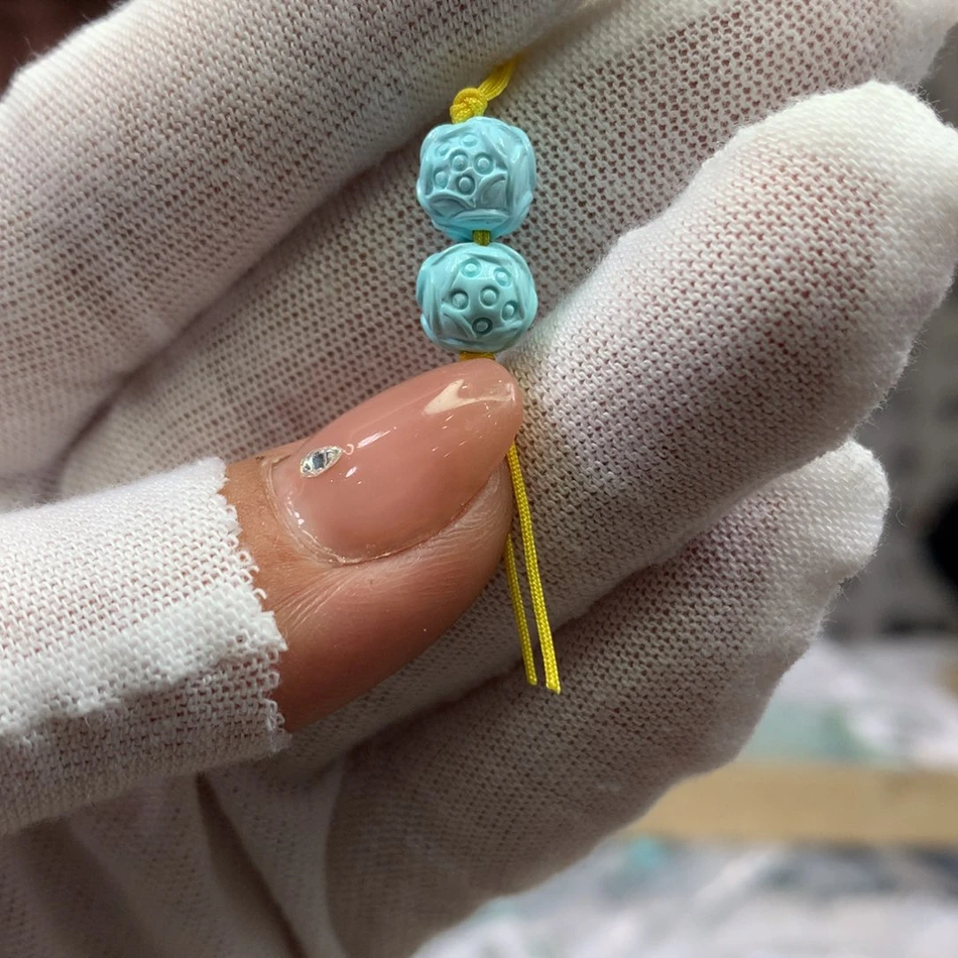 绿松石未镶嵌挂件