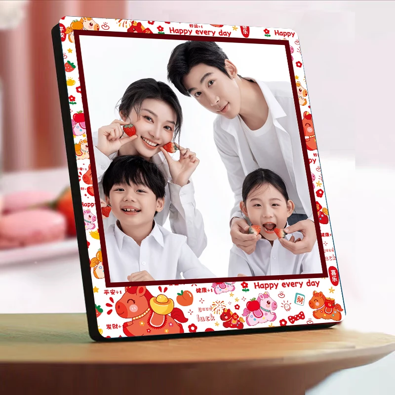 【彩绘小马】照片定制相框摆台挂墙打印高级来图定制