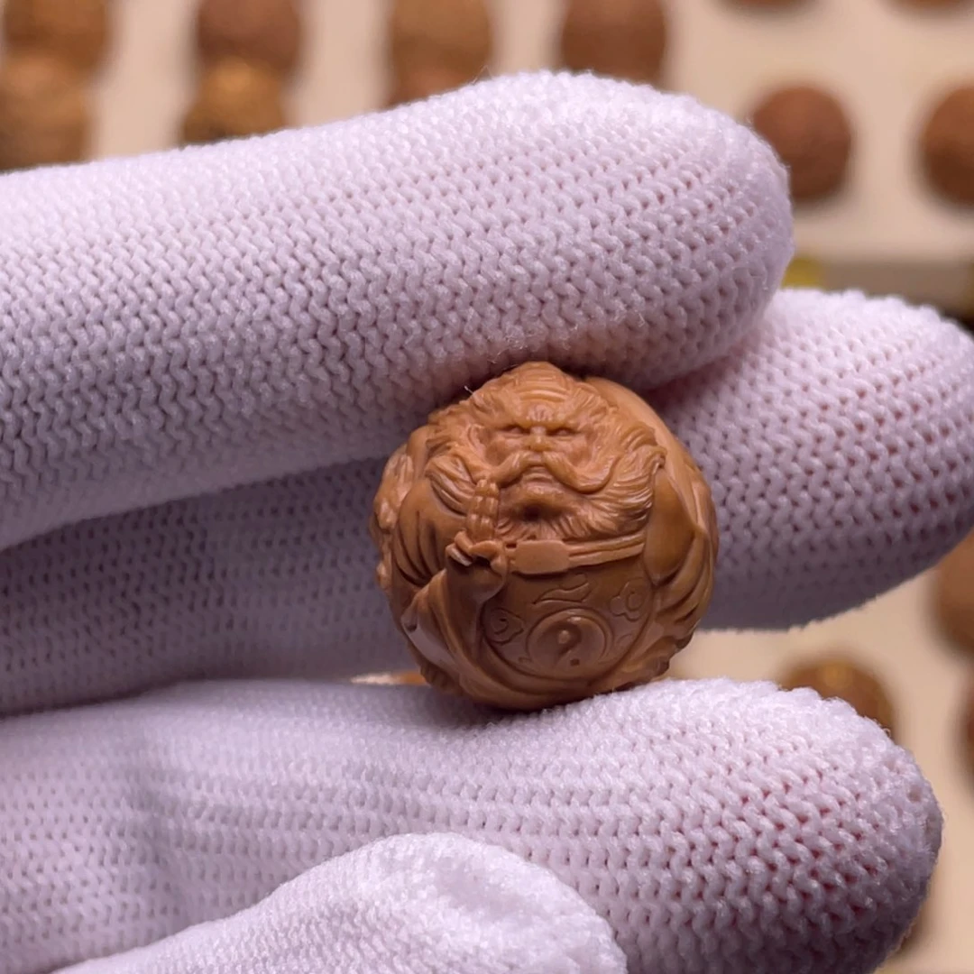 猴头核桃吊坠小*地府钟馗18.9