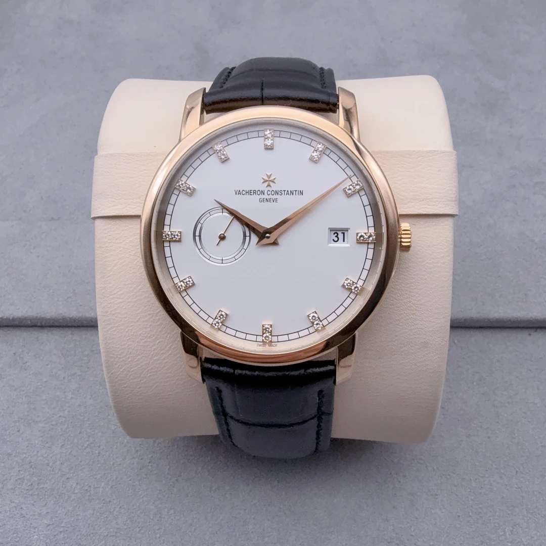 99新 Vacheron Constantin/江诗丹顿 传袭87172 玫瑰金38毫米钻刻