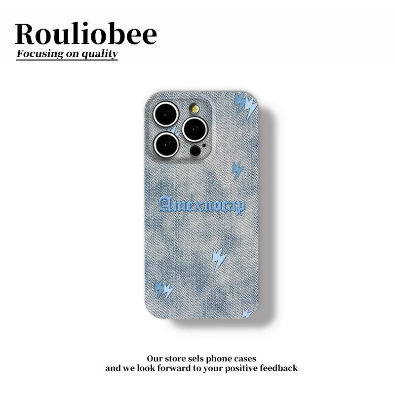 欧克里里牛仔晕染适用苹果16promax手机壳华为P70vivo小米15oppo
