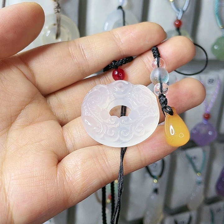 玛瑙/玉髓颈饰合金玲***响