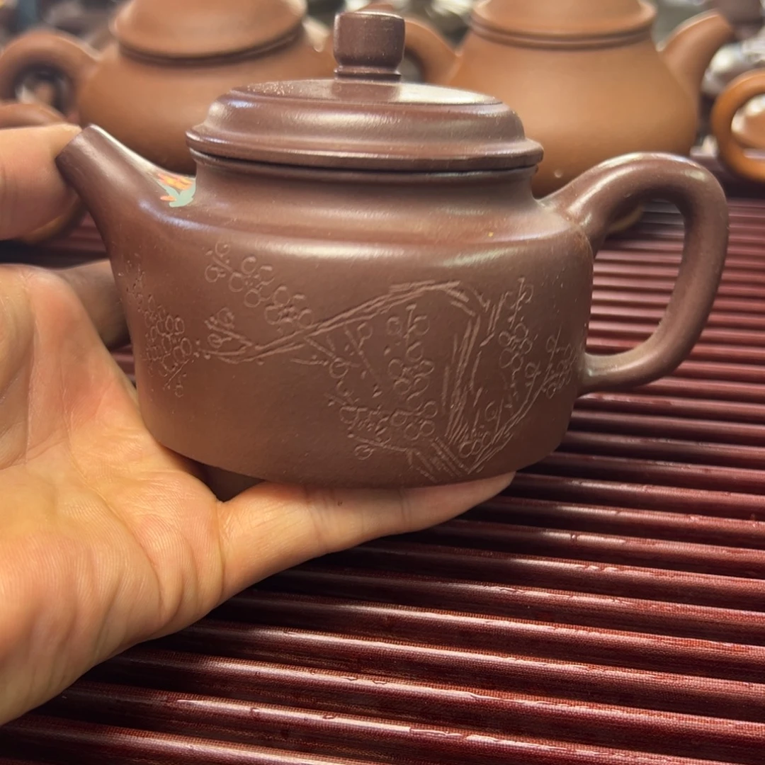 茶壶紫砂宜兴原矿紫砂220毫升容量