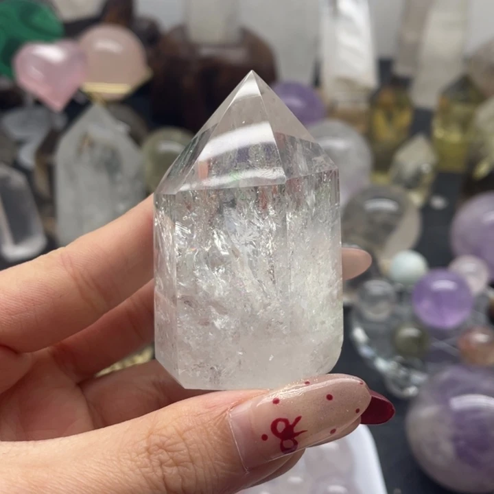水晶20未镶嵌恋**景白水爆彩