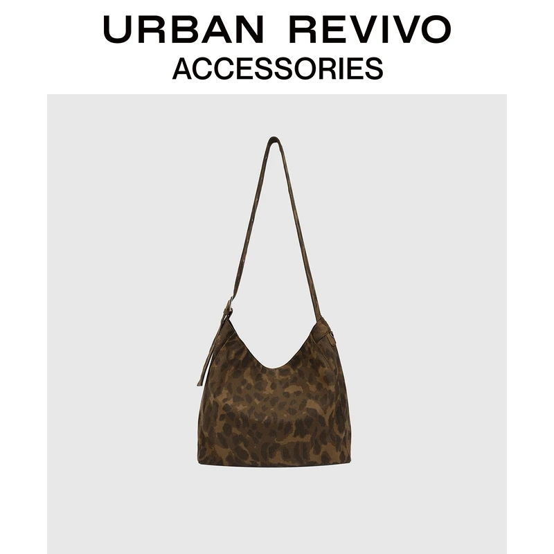 【HOT】URBAN REVIVO2025秋季新款女士豹纹单肩斜挎包UAWB50248