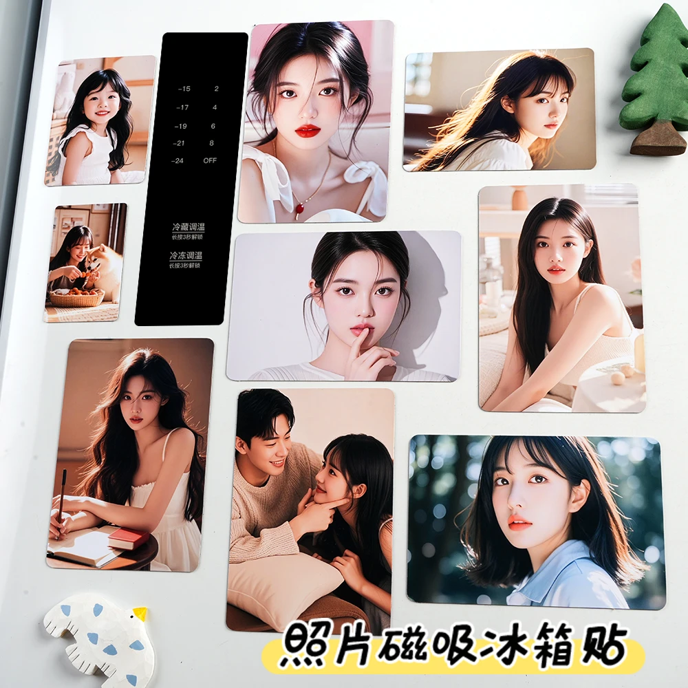 定制照片冰箱贴传图diy磁贴宝宝结婚定做个性装饰照片画片磁性贴