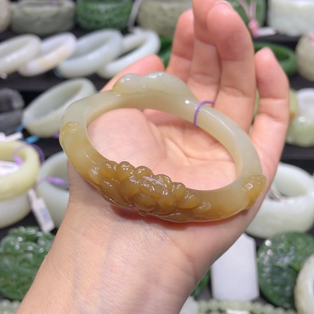 和田玉手镯未镶嵌30