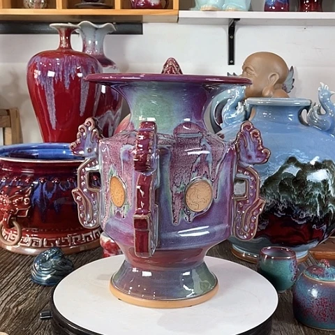 瓷片代*戈神垕镇钧瓷艺术