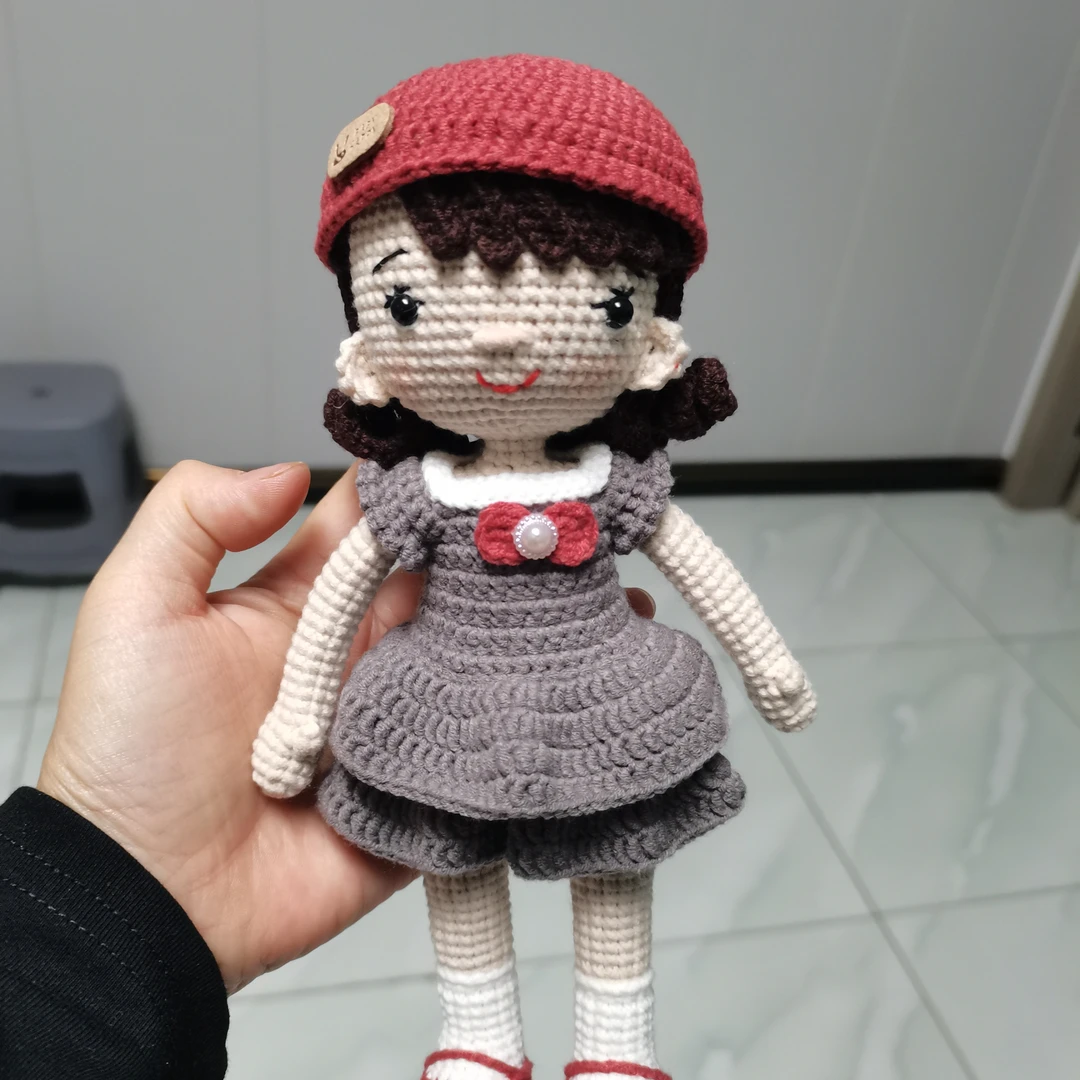 DIY手工毛线钩织玩偶材料包可爱小丑女等多款可选