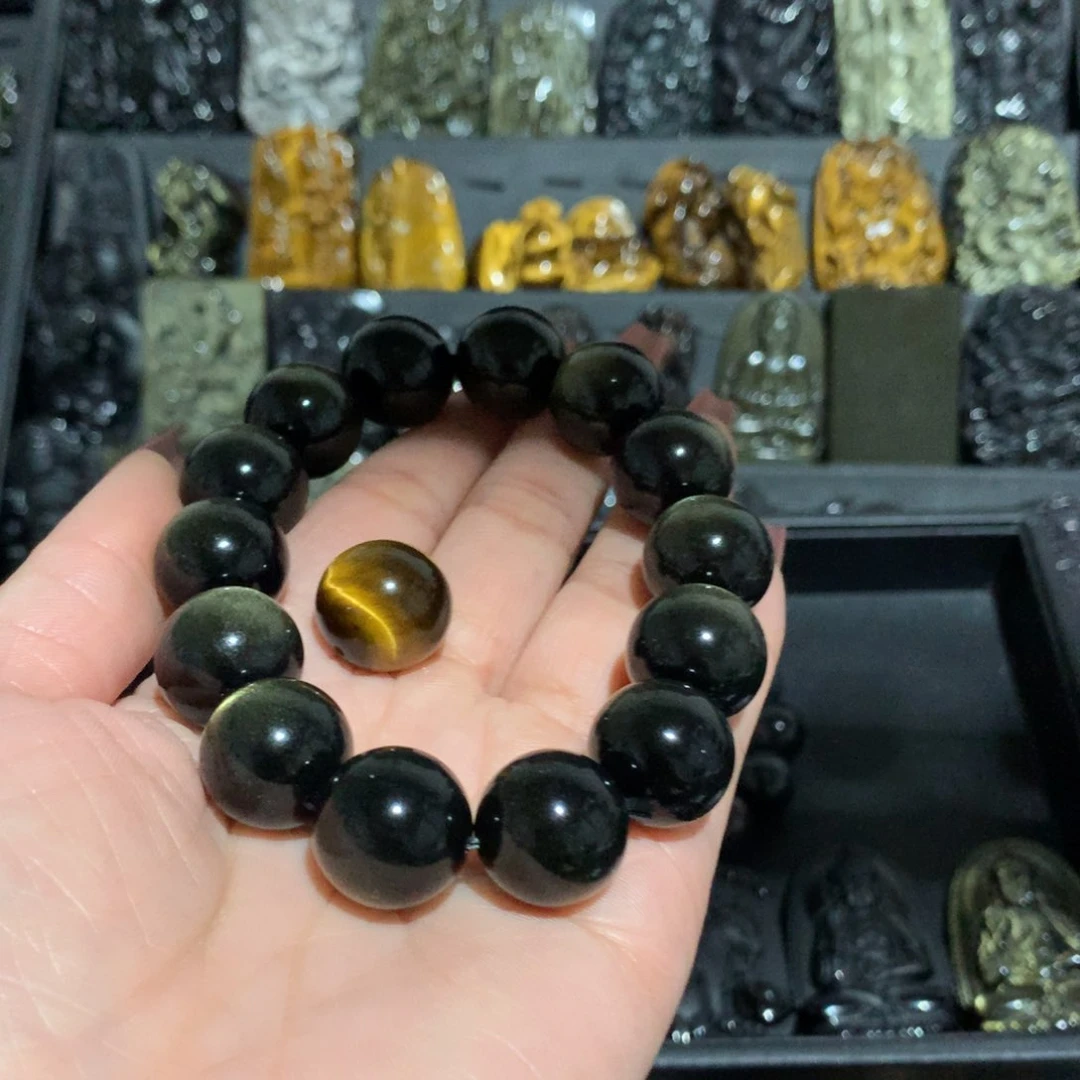 黑曜岩手链未镶嵌西*意