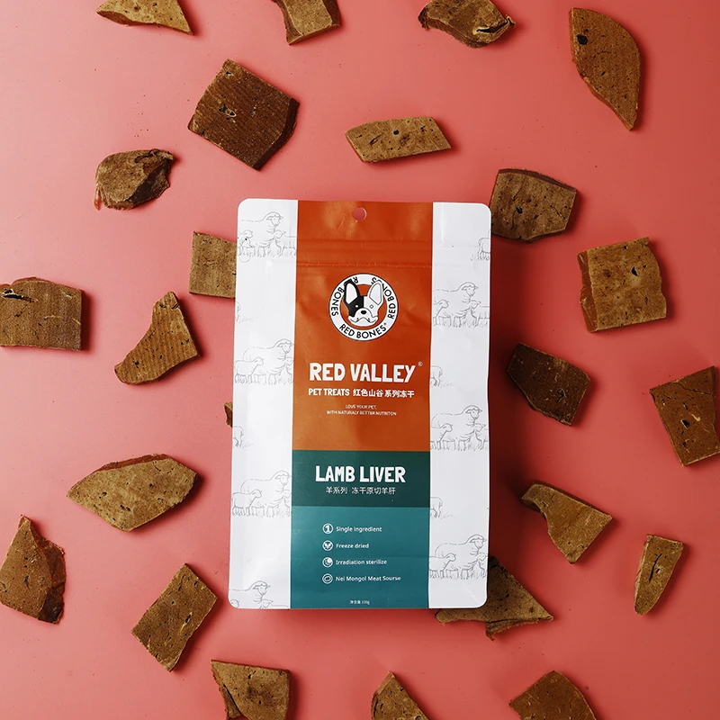 RedBones红骨冻干羊肝猫犬宠物全阶段通用狗狗零食训练奖励100g