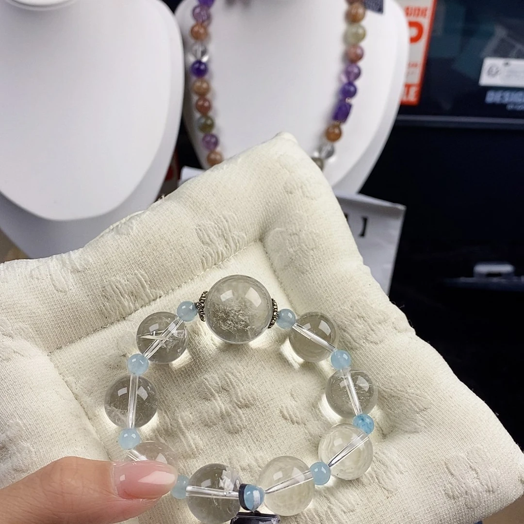 水晶手链银S925镶嵌