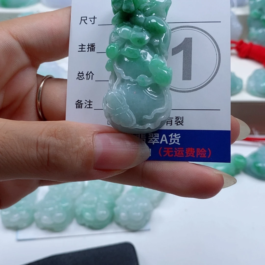 颈饰未镶嵌翡翠天然翡翠
