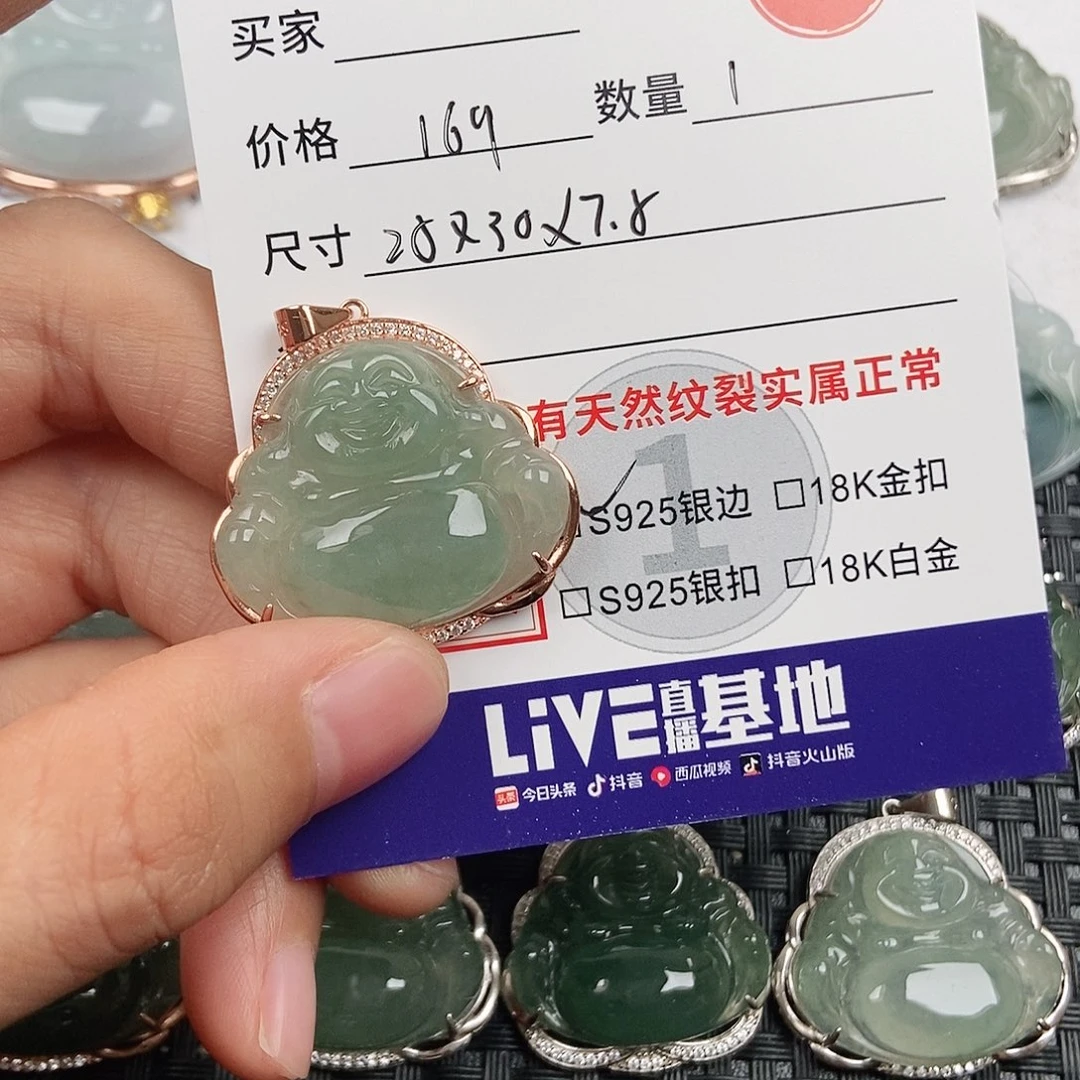翡翠银S925镶嵌颈饰