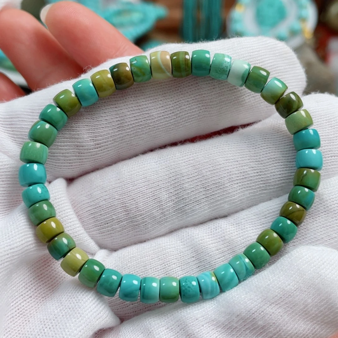 绿松石珠宝奇石未镶嵌人**醒