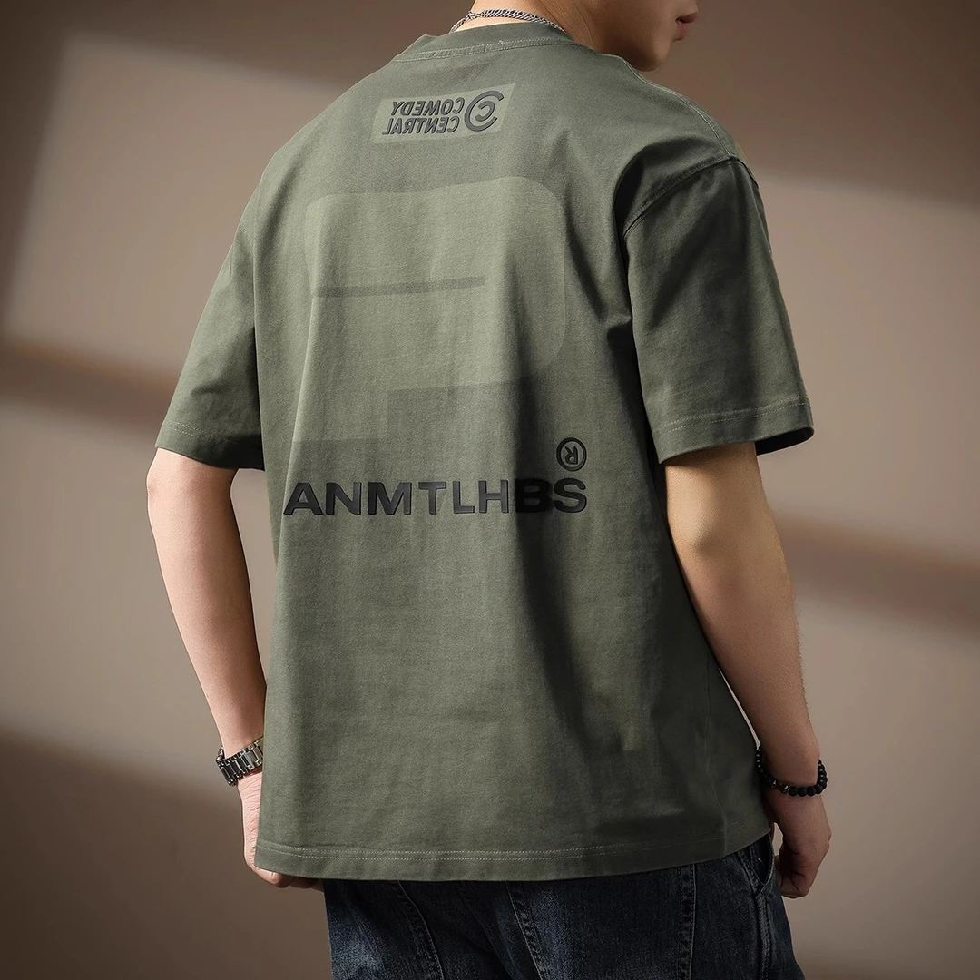 MR.MUDI/穆迪先生高端280g重磅美式潮牌纯棉短袖T恤男2025夏新款