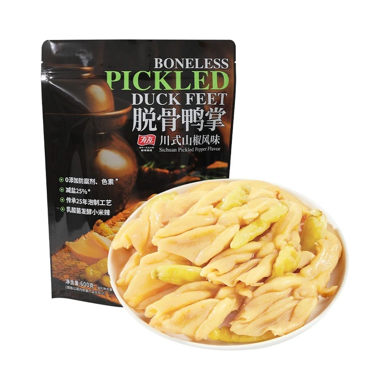 【山姆·盒子鲜生】有友 山姆脱骨鸭掌（山椒味）600g/袋 川式山椒风味