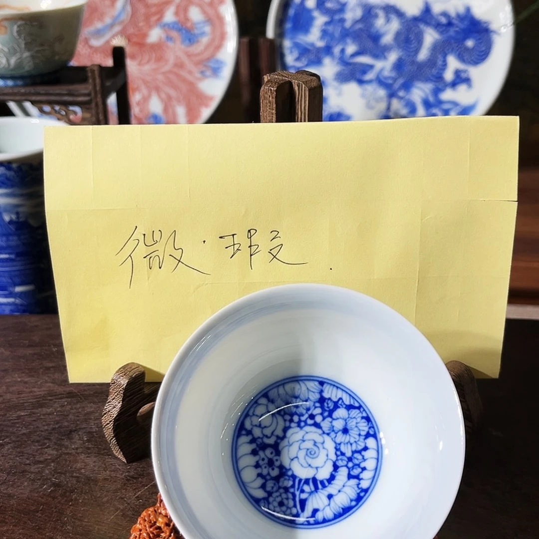 手工手绘开片瑕疵