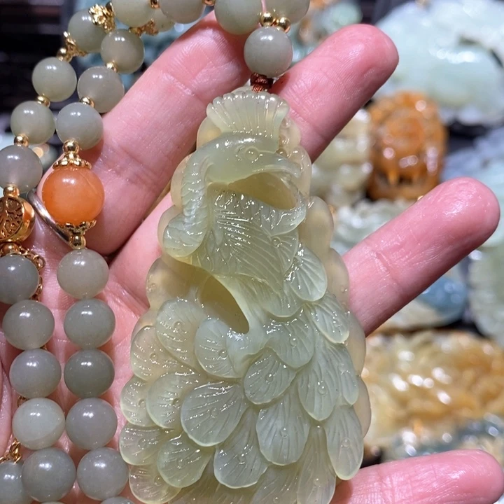 岫玉毛衣链未镶嵌