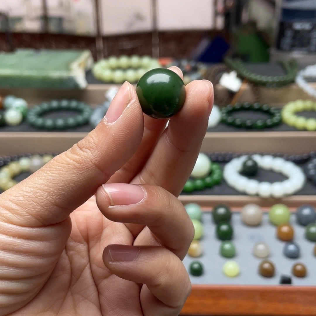 和田玉单珠16未镶嵌