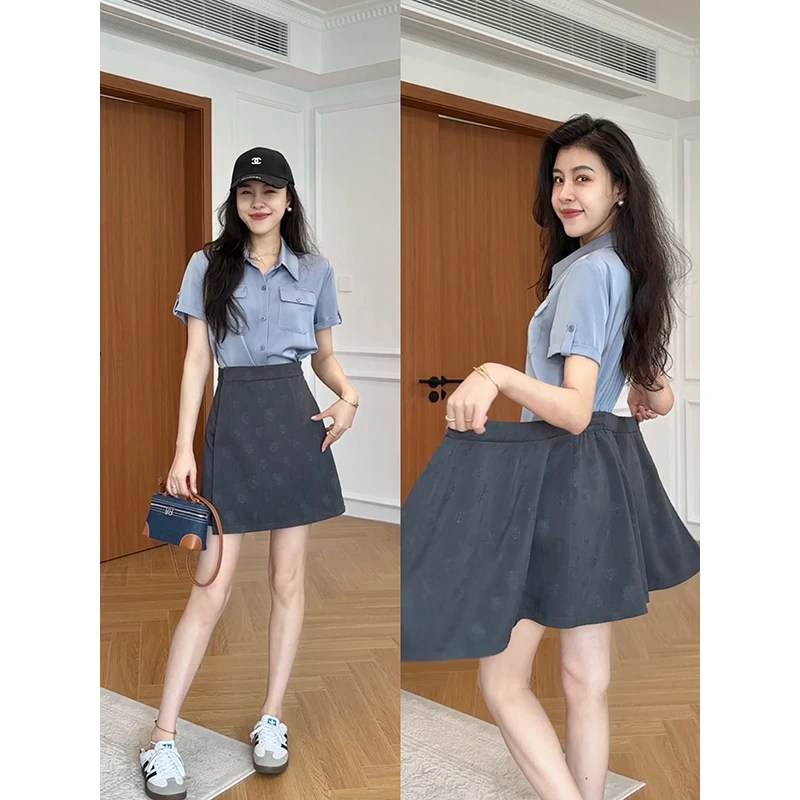 张阿星【时髦通勤人】假两件拼接通勤休闲实穿显瘦连衣裙W425Q09141