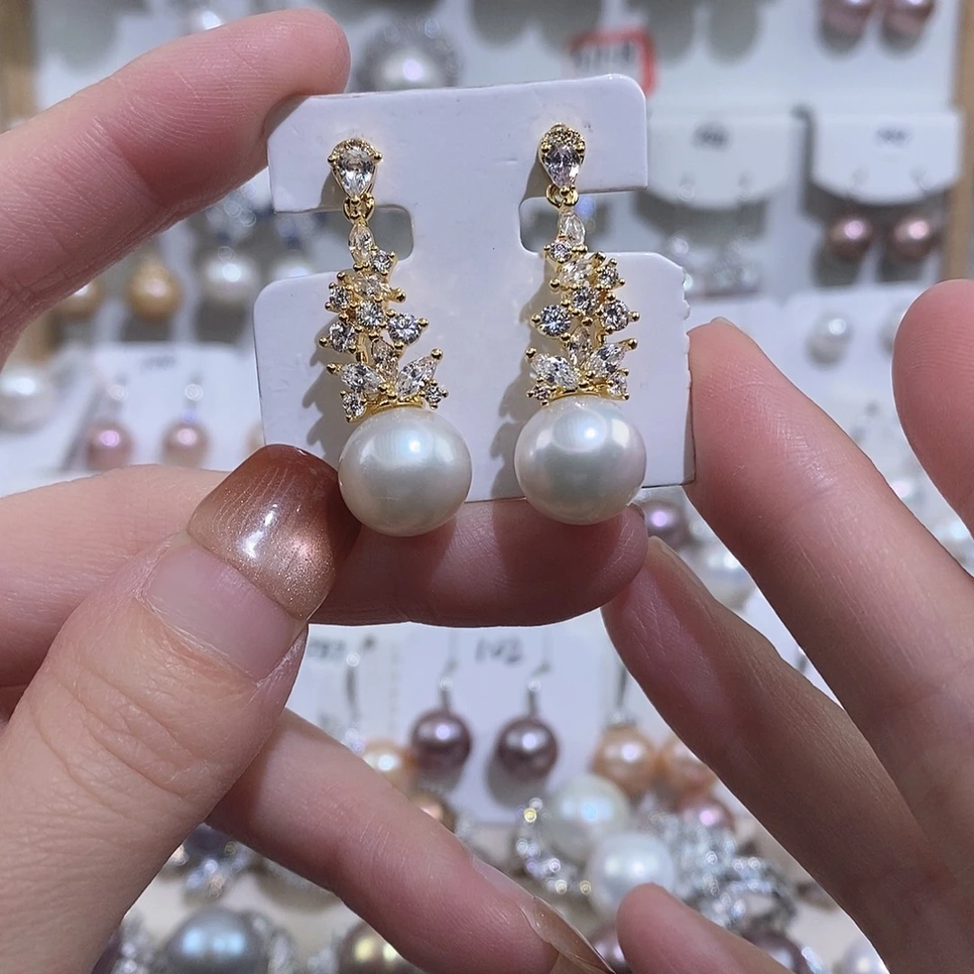 耳饰未镶嵌淡水珍珠w11.6