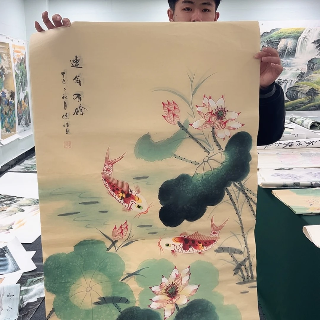 国画宣纸国画纯手绘作品