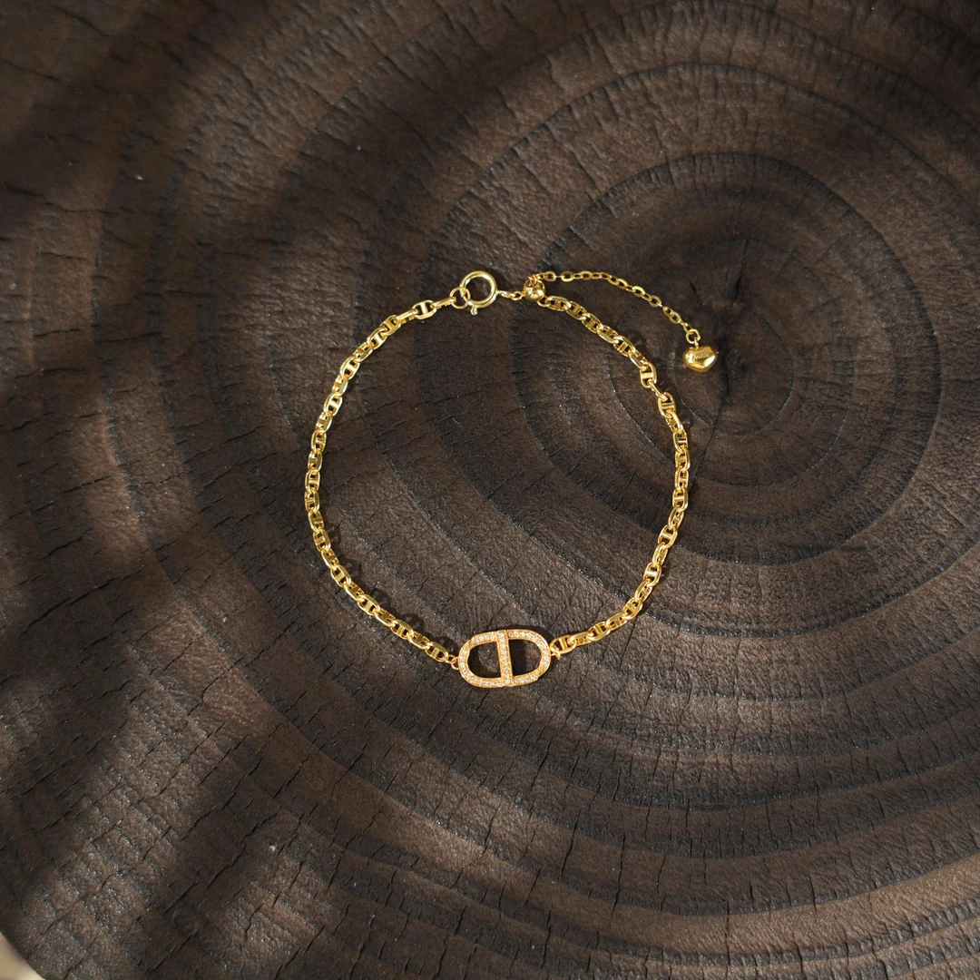 猪鼻双节棍-18K金手链（多样性发其一）-b