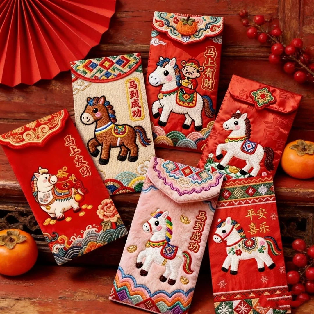 卡通红包福马系列可爱春节红包创意中式