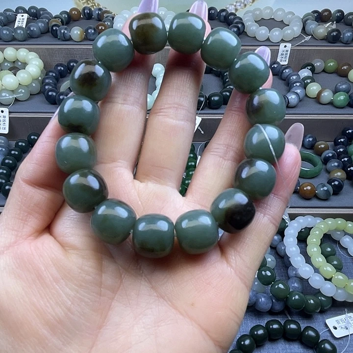 和田玉未镶嵌手链