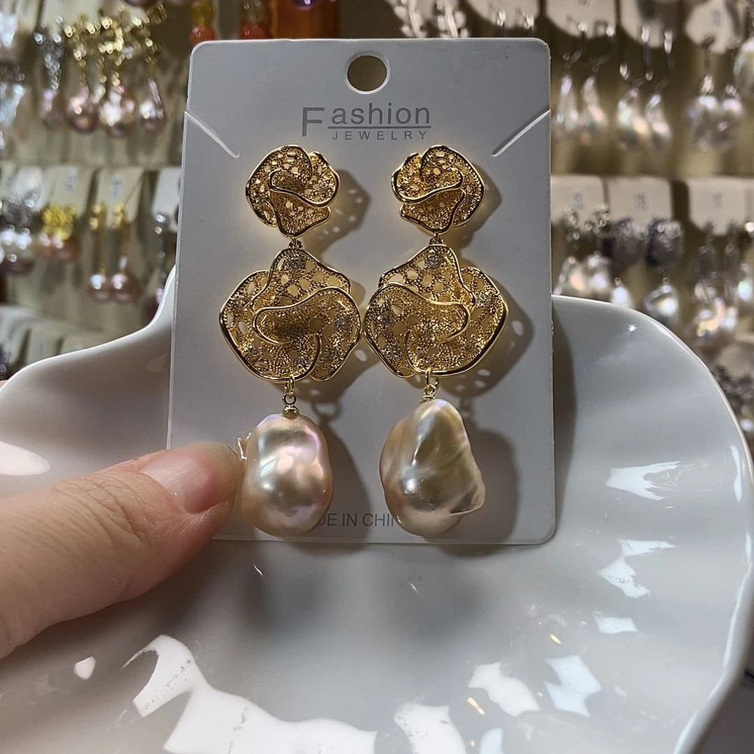 淡水珍珠颈饰合金特价耳饰4371