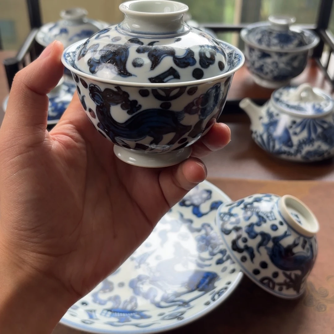 摆件景德镇手绘茶器