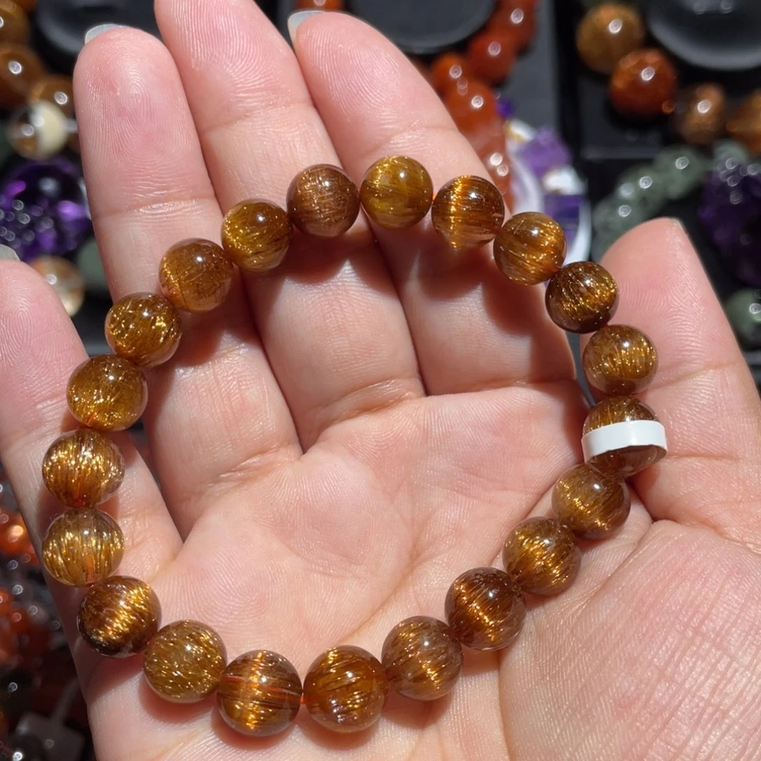 水晶手链未镶嵌铜顺发9mm