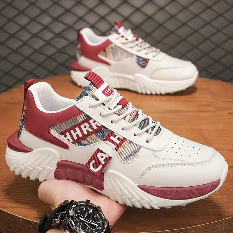 【马年潮鞋】男鞋2026新款厚底增高皮面时尚百搭运动软底舒适休闲鞋商品图