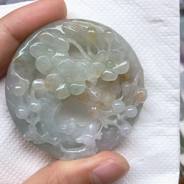 颈饰未镶嵌翡翠天然缅甸翡翠