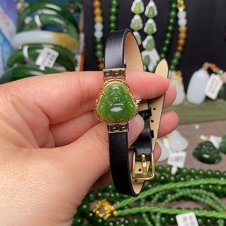 和田玉银S925镶嵌手链