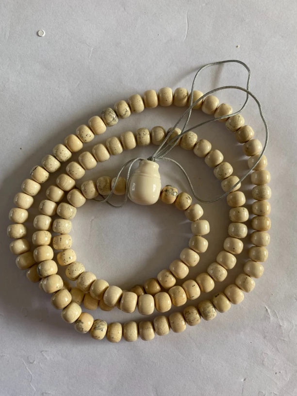 猛犸象牙7/6飘花水墨手链1158