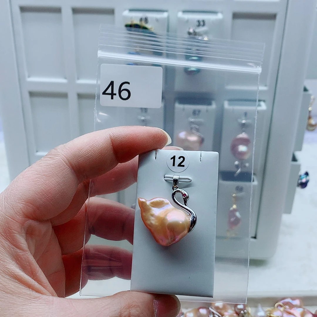 吊坠(不含链)合金淡水珍珠